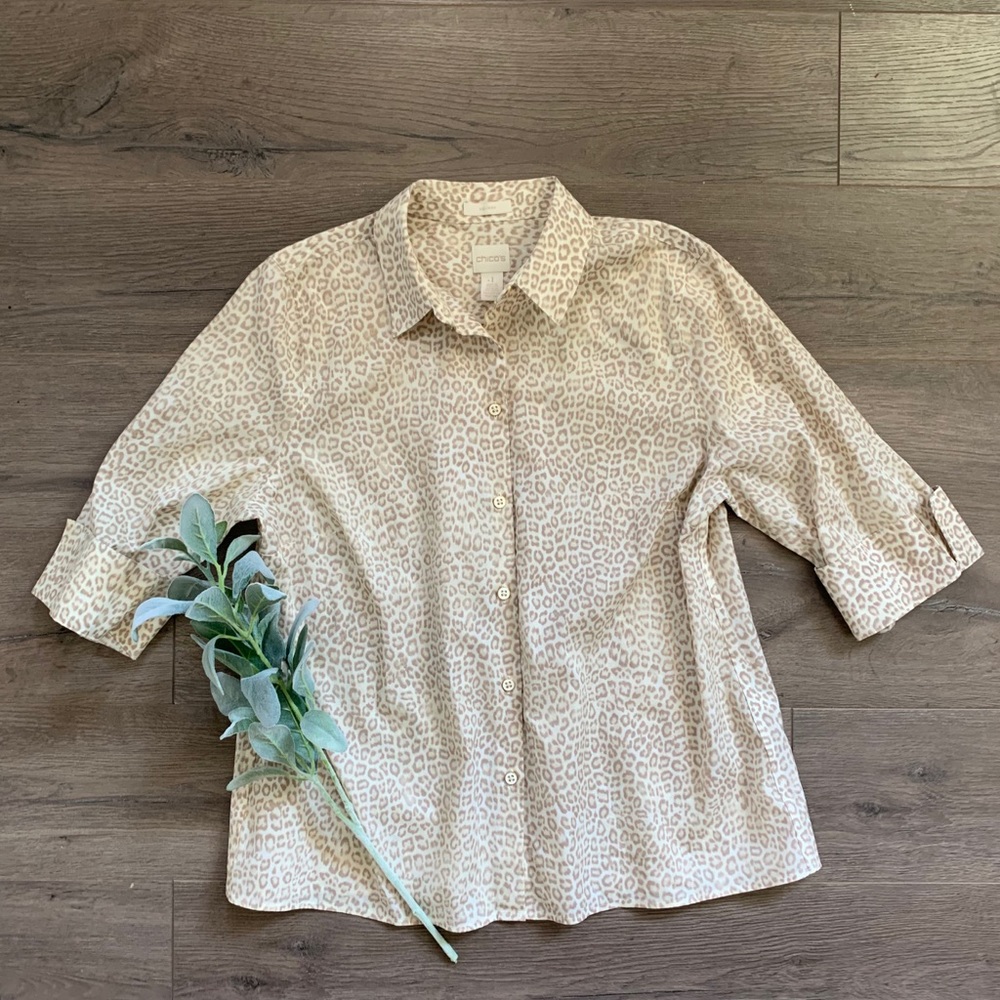 Chico’s Leopard print top